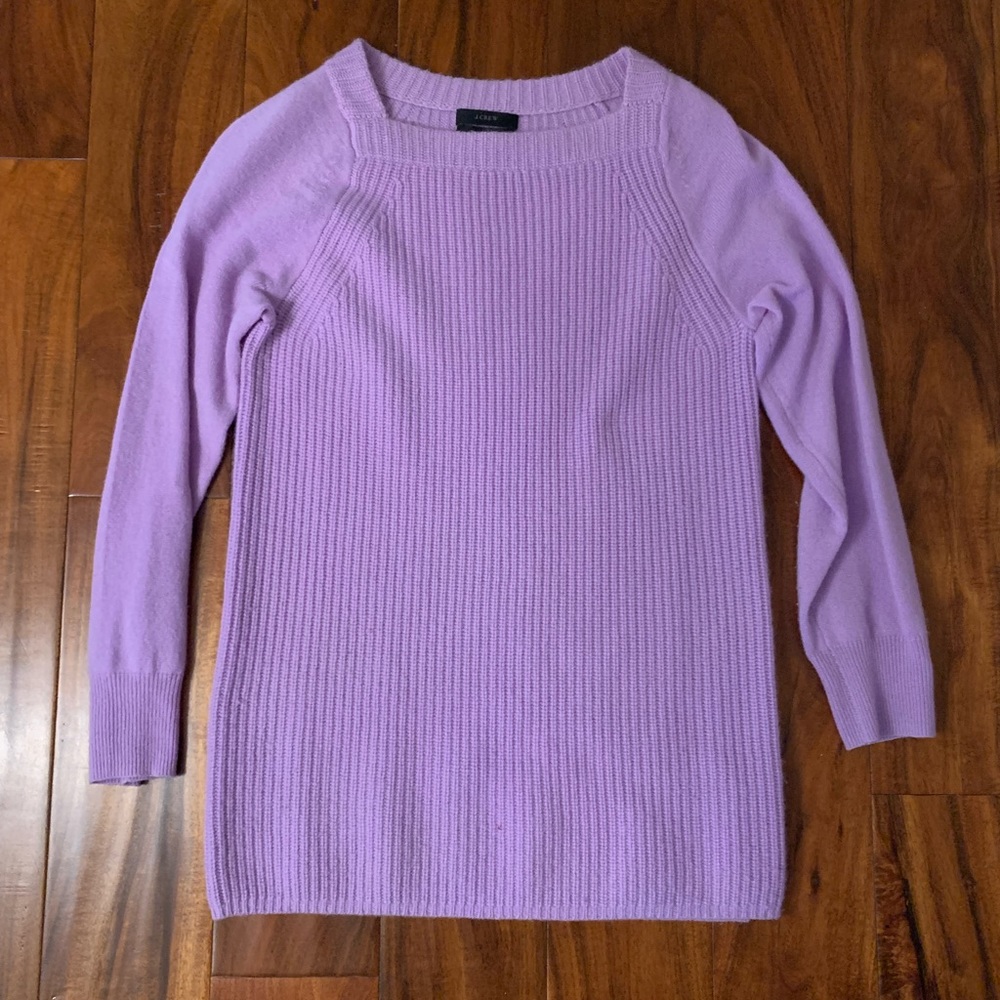 JCrew Purple Cashmere Sweater, XS